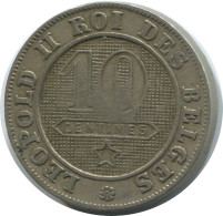 10 CENTIMES 1894 Französisch Text BELGIEN BELGIUM Münze #AE732.16.D - 10 Cent