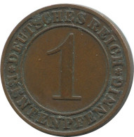 1 RENTENPFENNIG 1923 A DEUTSCHLAND Münze GERMANY #AD432.9.D - 1 Rentenpfennig & 1 Reichspfennig