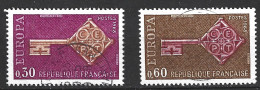 FRANCE. N°1556-7 Oblitérés De 1968. Europa'68. - 1968