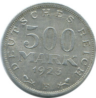 500 MARK 1923 F DEUTSCHLAND Münze GERMANY #AE436.D - 200 & 500 Mark