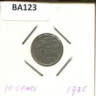 10 CENTS 1975 TRINIDAD AND TOBAGO Münze #BA123.D - Trinité & Tobago