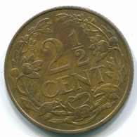 2 1/2 CENT 1965 CURACAO NIEDERLANDE Bronze Koloniale Münze #S10229.D - Curacao