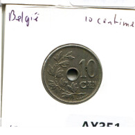 10 CENTIMES 1904 BELGIEN BELGIUM Münze DUTCH Text #AX351.D - 10 Cent
