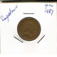 PENNY 1987 UK GROßBRITANNIEN GREAT BRITAIN Münze #AN575.D - 1 Penny & 1 New Penny