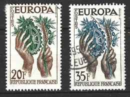 FRANCE. N°1122-3 De 1957 Oblitérés. Europa'57. - 1957