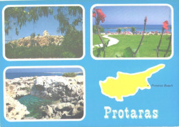 Cyprus:The Famous Protaras Beach Resort, Land Map - Chypre