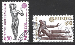 FRANCE. N°1789-90 Oblitérés De 1974. Europa'74/Sculptures. - 1974