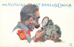 MILITARIA - Humoristiques - Ma Victoire Est Dans Les Choux - Carte Postale Ancienne - Humorísticas