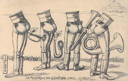 MILITARIA - Humoristiques - La Musique Du Général Oku - Carte Postale Ancienne - Humour