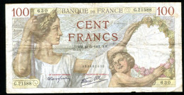 France, 100 Francs, SULLY, 1941, N° : G.21588-630, Pick#94, F.26.52 - 100 F 1939-1942 ''Sully''