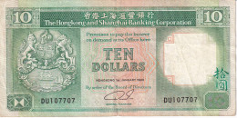 BILLETE DE HONG KONG DE 10 DOLLARS DEL AÑO 1990 (BANKNOTE) - Hongkong