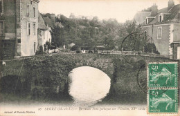 49 - SEGRE - S13802 - Le Vieux Pont Gothique Sur L'Oudon - En L'état Pli - L23 - Segre