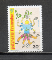 POLYNESIE  N°  436   NEUF SANS CHARNIERE COTE  1.10€     FETE DU SPORT - Neufs