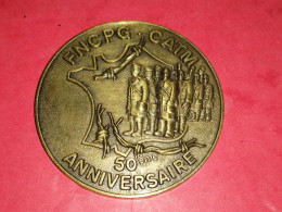 MEDAILLE BRONZE 50ème ANNIVERSAIRE FNCPG CATM RETOUR DES PRISONNIERS DE GUERRE Voir Photos - Firma's