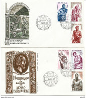 ESSPD1438-L4419-TRELIGCUADROS.Spain,Espagne,Sobres Del 1º Dia.PINTOR ESCULTOR BERRUGUETE.1962 (Ed 1438/43). - Schilderijen