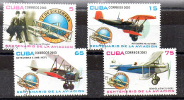 Cuba Serie Nº Yvert 4127/30 O AVIONES (PLANES) - Usados