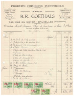 Facture 1932 B.- R. Goethals Bruxelles (Cinquantenaire) Produits Chimiques Industriels TP Fiscaux - Petits Métiers