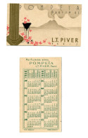 Calendrier 1936 - Parfum Pompéïa De LT. Piver - Petit Format : 1921-40