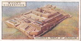 Wonders Of The Past 1926 - Original Wills Cigarette Card - 32 Solomons Temple, Jerusalem - Wills