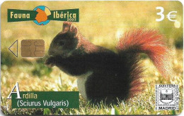 Spain - Telefonica - Fauna Iberica - Ardilla Squirrel - P-531 - 05.2003, 3€, 5.000ex, Used - Privatausgaben