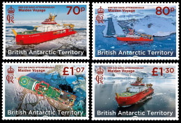 British Antarctic 2022 - Bateau Brise Glaces Sir David Attenborough - 4 Val Neufs // Mnh - Ongebruikt