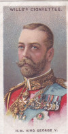 12 HM King George V, UK  -  Allied Army Leaders 1917 - Wills Cigarette Cards - Original  - Antique - Military - Player's