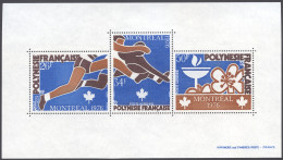 Polynesia, French, 1976, Olympic Summer Games Montreal, Sports, MNH, Michel Block 3 - Blocs-feuillets