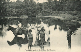 PC CPA PAPUA NEW GUINEA, PASSAGE Á GUÉ DE LA RIVIÉRE KUBUNA, Postcard (b19801) - Papouasie-Nouvelle-Guinée