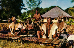 PC CPA MOZAMBIQUE, ZAVALA, TIMBILA AND MARIMBA PLAYERS, POSTCARD (b20777) - Mozambique