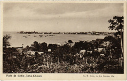 PC CPA ANGOLA, S. THOMÉ, VISTA DA BAHIA ANNA CHAVES, VINTAGE POSTCARD (b20854) - Angola