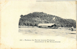 PC CPA LAOS, INDOCHINA, RADEAU DU ROI DE LUANG PRABANG, Postcard (b20897) - Laos