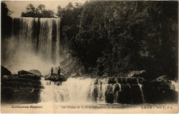 PC CPA LAOS, INDOCHINA, LES CHUTES DE LA SÉ NOI, Vintage Postcard (b20904) - Laos