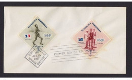 DOMINICANA -  18 7 1957 FDC VINCITORI OLIMPIADI MELBOURNE - Ete 1956: Melbourne