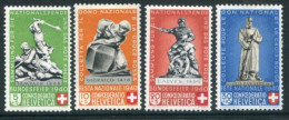 SWITZERLAND 1940 Pro Patria: Monuments LHM / *  . Michel 364-67 - Neufs