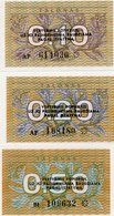 LITHUANIA  0,10-0,20-0,50 TALONAS 1991 P-29,30,31 UNC - Lituanie