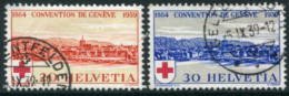 SWITZERLAND 1939 Red Cross Anniversary Used  . Michel 357-58 - Usati