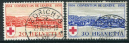 SWITZERLAND 1939 Red Cross Anniversary Used  . Michel 357-58 - Oblitérés