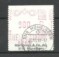 SCHWEIZ Switzerland - Automatenmarke O 1981 MÜNSINGEN Martignoni & Co. Ag - Automatic Stamps