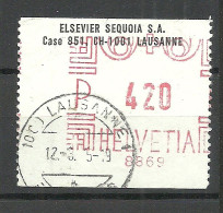 SCHWEIZ Switzerland - Automatenmarke O 1975 LAUSANNE Elsevier Sequoia S.A. - Automatenzegels