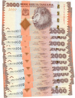 Tanzania 10x 2000 Shillings 2020 UNC - Tanzania