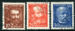 SWITZERLAND 1932 St. Gothard Railway. Used. Michel 259-61 - Used Stamps