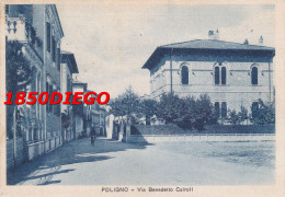 FOLIGNO - VIA BENEDETTO CAIROLI F/GRANDE VIAGGIATA  1939 ANIMATA - Foligno