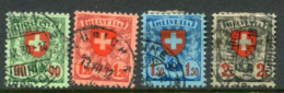 SWITZERLAND 1924 Arms Definitives  Used. Michel 194x-97x - Usati