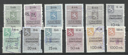 FINLAND FINNLAND Stempelmarken Documentary Tax Taxe O - Revenue Stamps