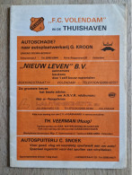 Programme FC Volendam - Ajax Amsterdam - 2.6.1979 - Eredivisie - Holland - Programm - Football - Books