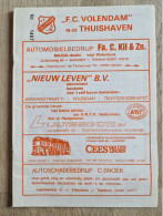 Programme FC Volendam - Ajax Amsterdam - 9.12.1984 - Eredivisie - Holland - Programm - Football - Books