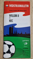 Programme Willem II - NEC Nijmegen - 12.12.1998 - Eredivisie - Holland - Programm - Football - Bücher