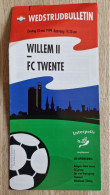 Programme Willem II - FC Twente - 23.5.1999 - Eredivisie - Holland - Programm - Football - Libri