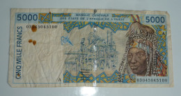 Billet 5000 Frs Banque Centrale Des Etats De L'Afrique De L'Ouest - Other - Africa