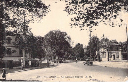 FRANCE - 94 - FRESNES - Les Quatre Routes - EM - Carte Postale Ancienne - Fresnes